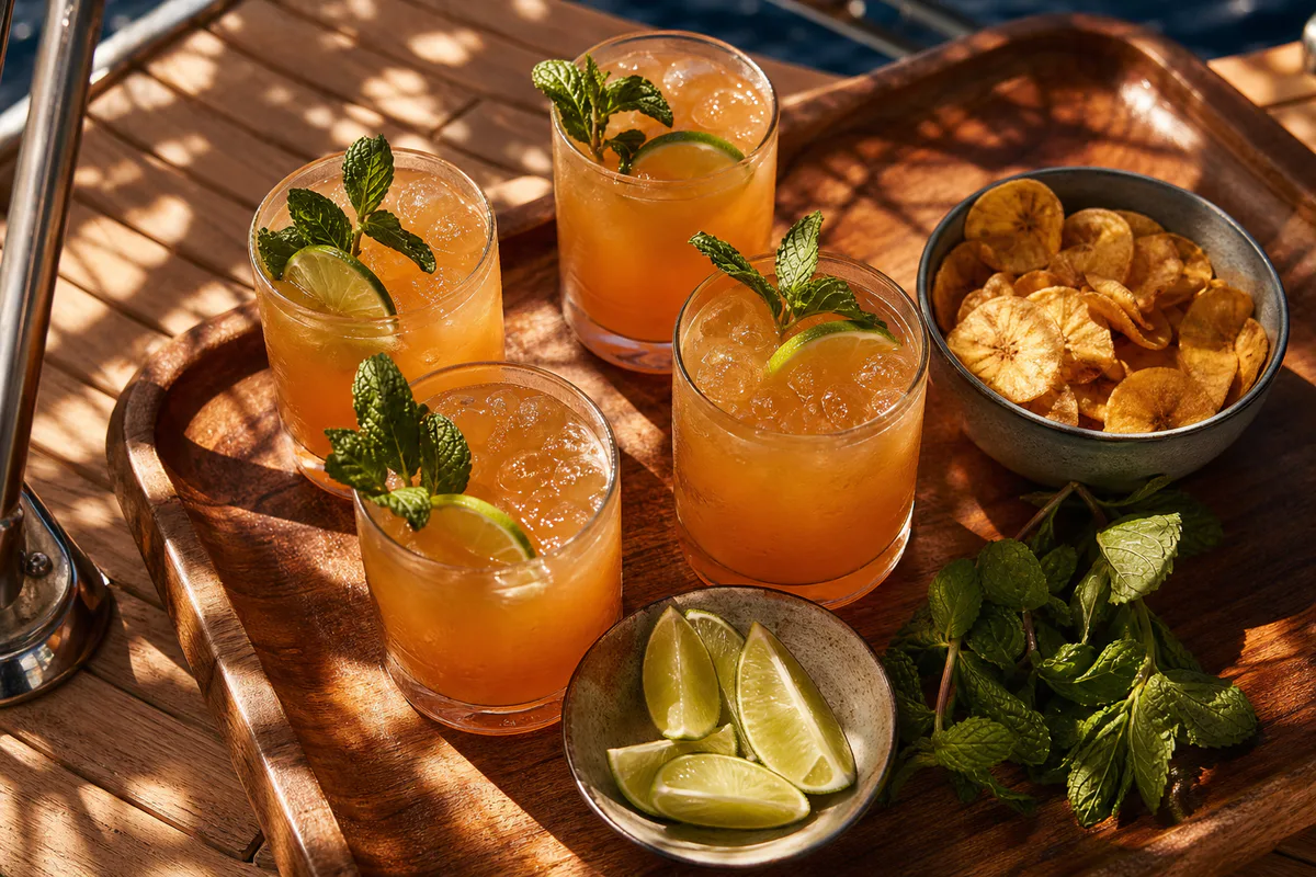 Cocktails on deck